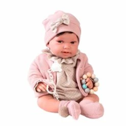 Muñecas Antonio Juan Recién Nacida Pipa Paseo Con Mordedor 42 Cm