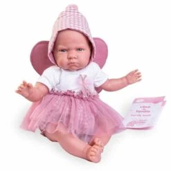 Muñecas Antonio Juan Mi Primer Reborn Berta Con Alitas De Mariposa 52 Cm