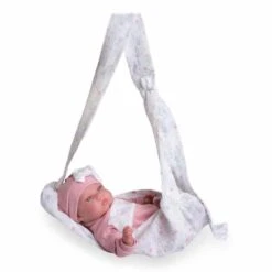 Muñecas Antonio Juan Mi Pequeño Reborn Tufi Con Fular Portabebé 33 Cm