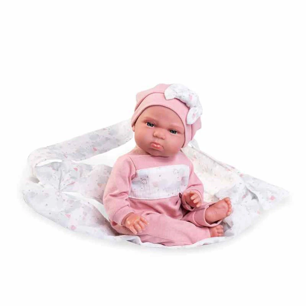 Muñecas Antonio Juan Mi Pequeño Reborn Tufi Con Fular Portabebé 33 Cm - Imagen 3