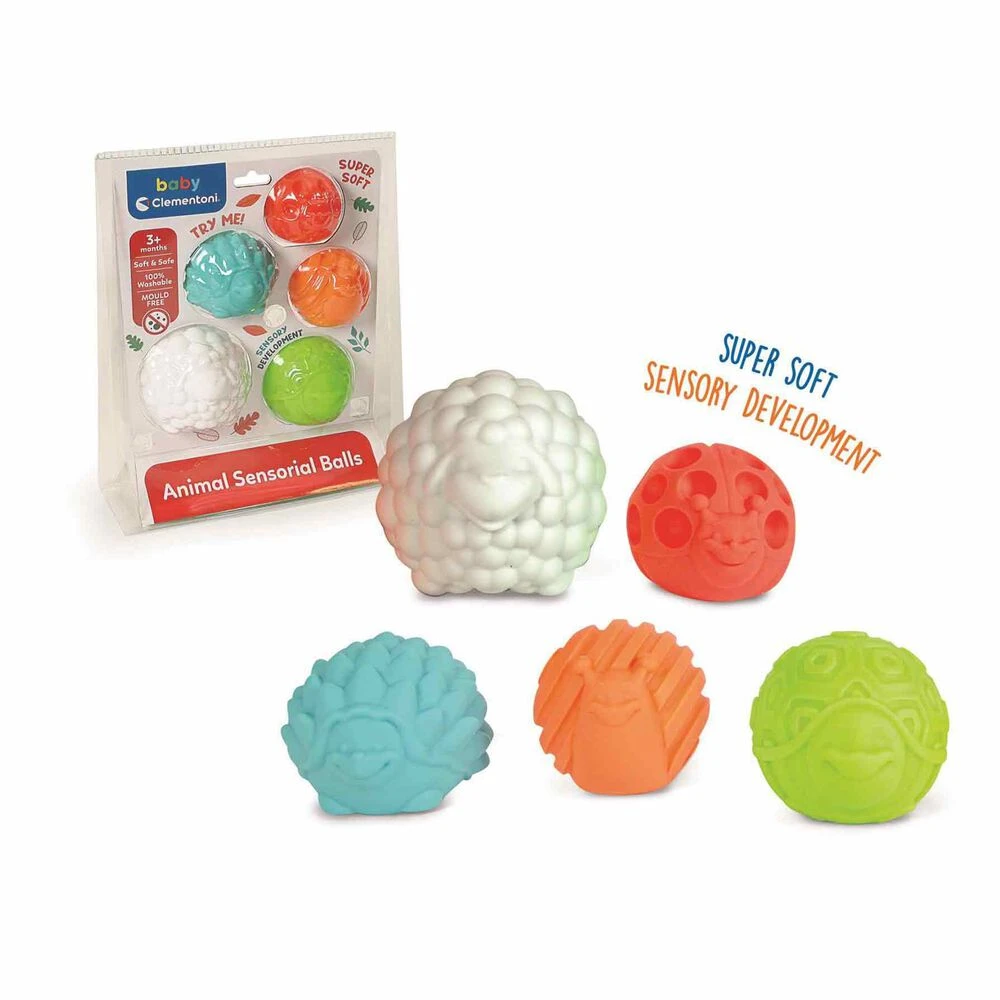 Baby Clementoni Esferas Sensoriales Con Forma De Animales - Imagen 2