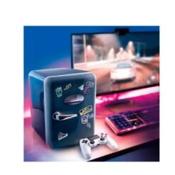 Mini Nevera - Portatil: Gamer (6 Latas) (Azul)