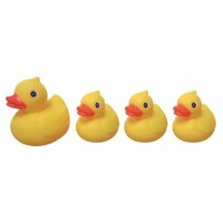 Familia De 4 Patitos De Goma | Juguetes Para El Baño | Petit Planet