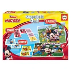 Mickey And Friends Superpack Con Puzzle Y Juegos Educativos
