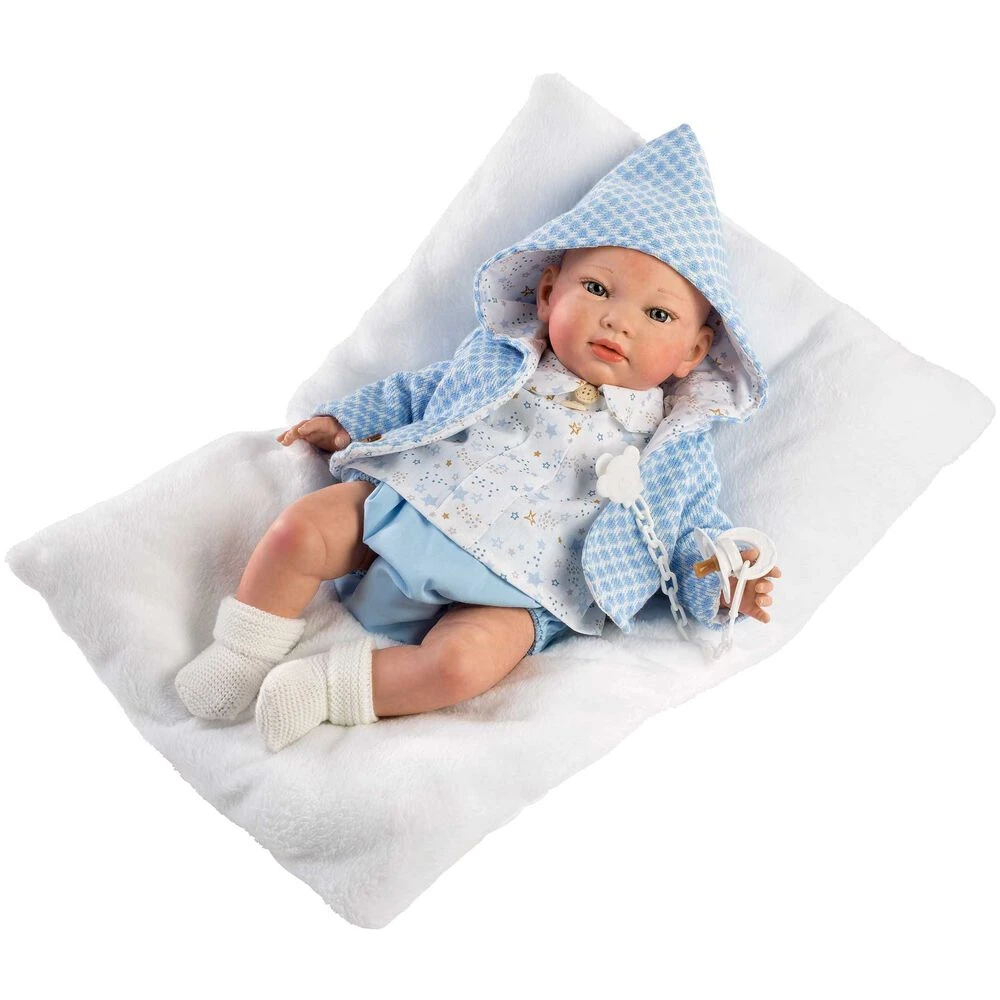 Muñecas Guca Reborn Gonzalo Con Cojín 46 Cm