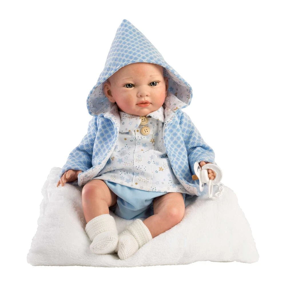 Muñecas Guca Reborn Gonzalo Con Cojín 46 Cm - Imagen 2