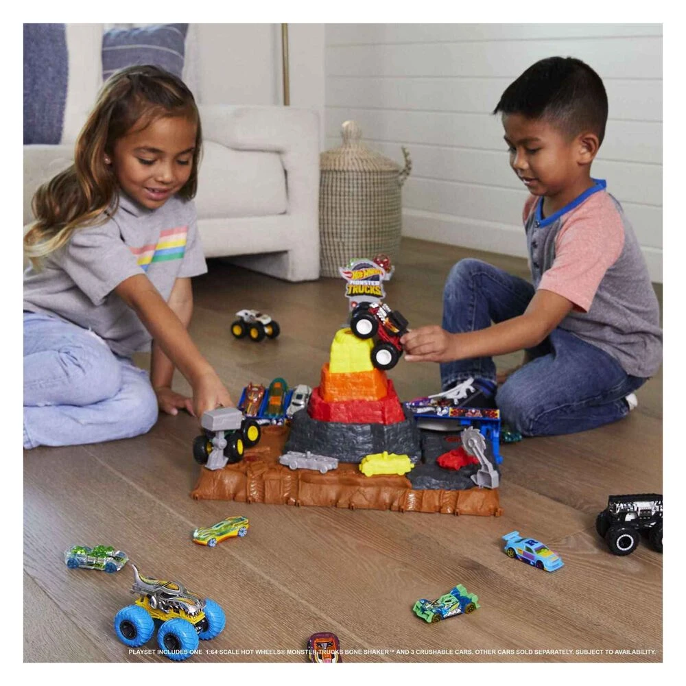Hot Wheels Monster Trucks Arena World Pista Central Con Coches 3 Años - Imagen 6