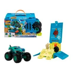 Hot Wheels Monster Trucks Mega Wrex Con Jaula Coche De Juguete 3 Años