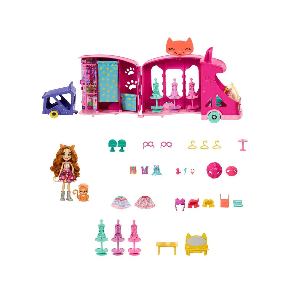 Enchantimals Camión De Moda De Gato - Imagen 3