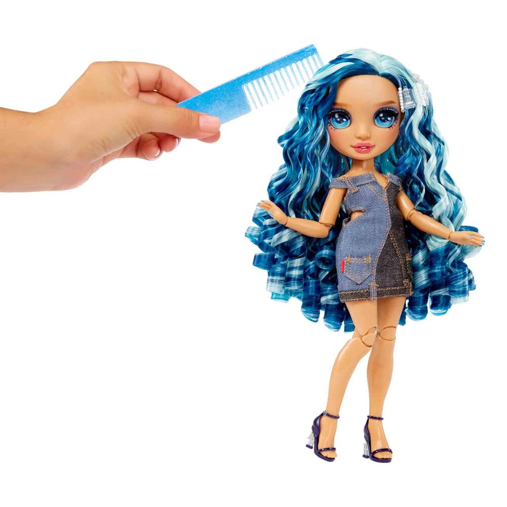 Rainbow High Fantastic Fashion Doll Skyler - Azul - Imagen 2