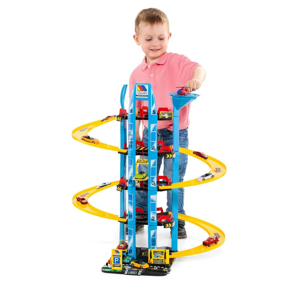 Parking 5 Plantas Con Helicóptero Molto Juguete
