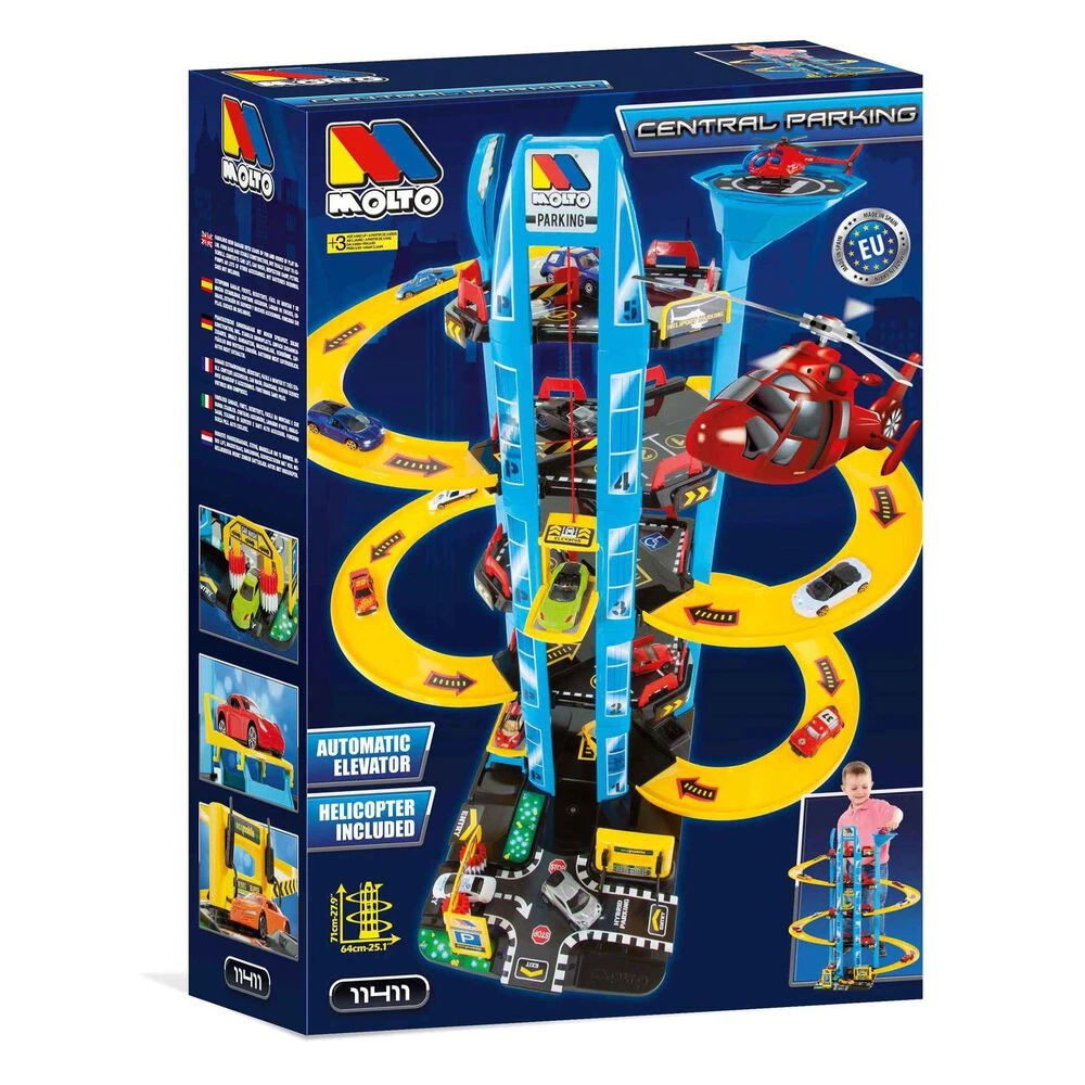 Parking 5 Plantas Con Helicóptero Molto Juguete - Imagen 2