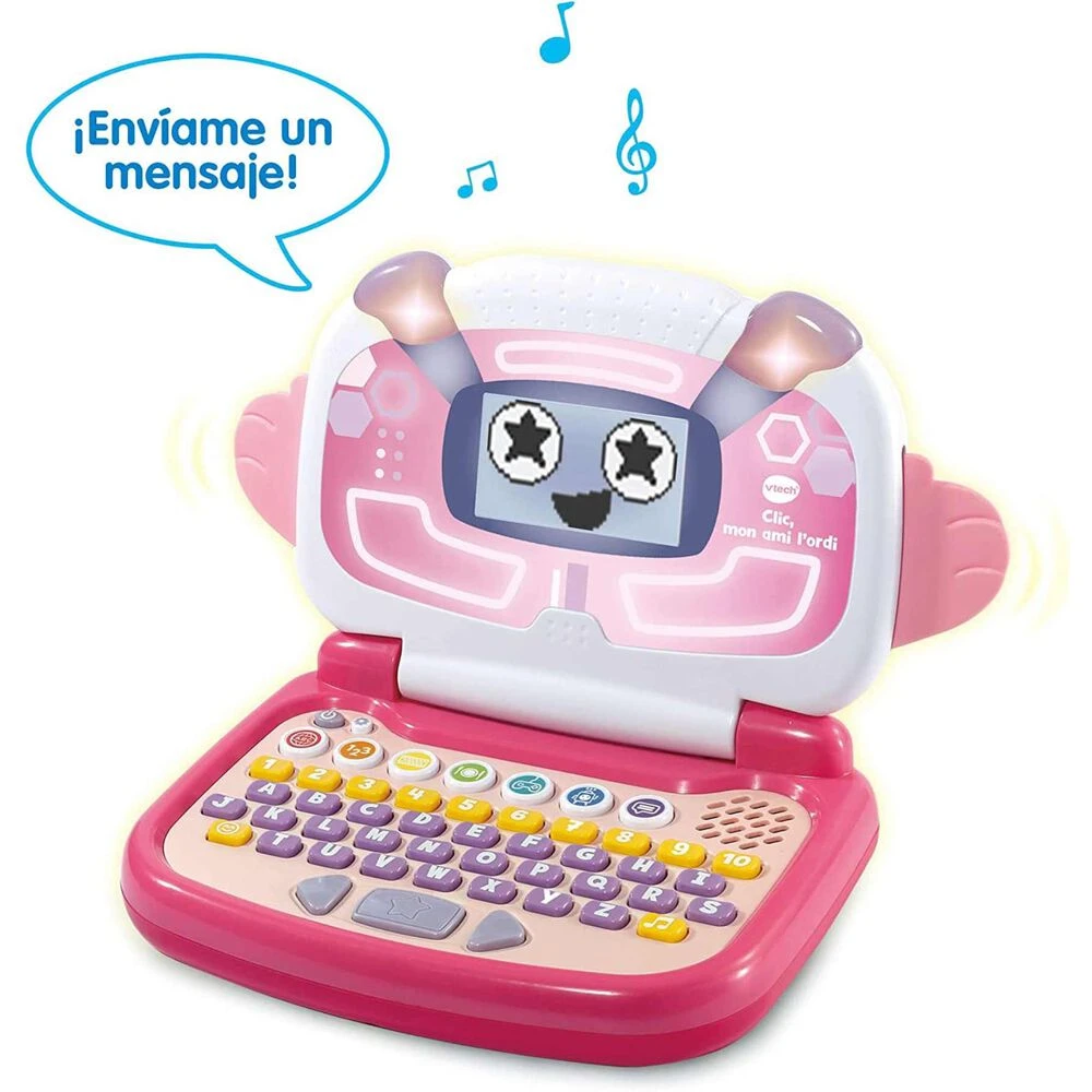 VTech Pequegenio Portátil Rosa Preescolar Educativo - Imagen 2