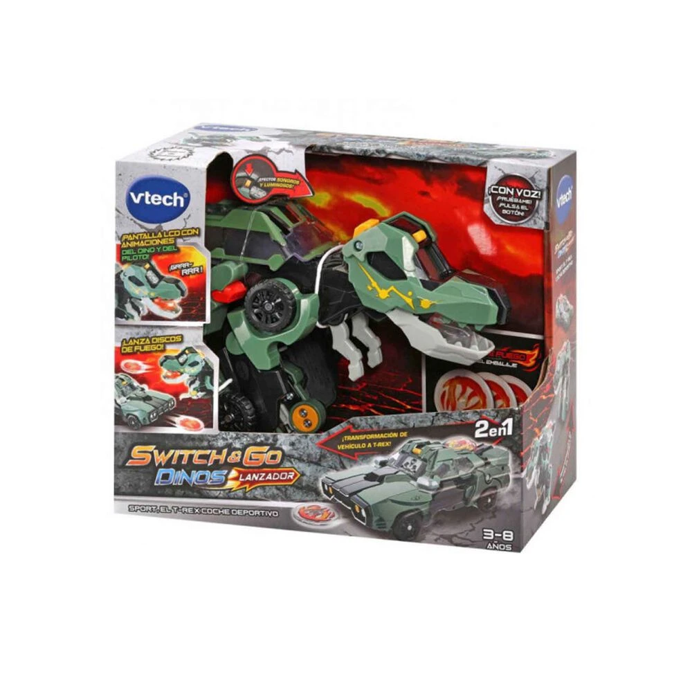 Vtech Switch & Go Dinos Sport El T-Rex Coche Deportivo